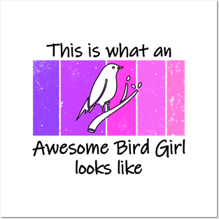 awesome bird girl Posters and Art